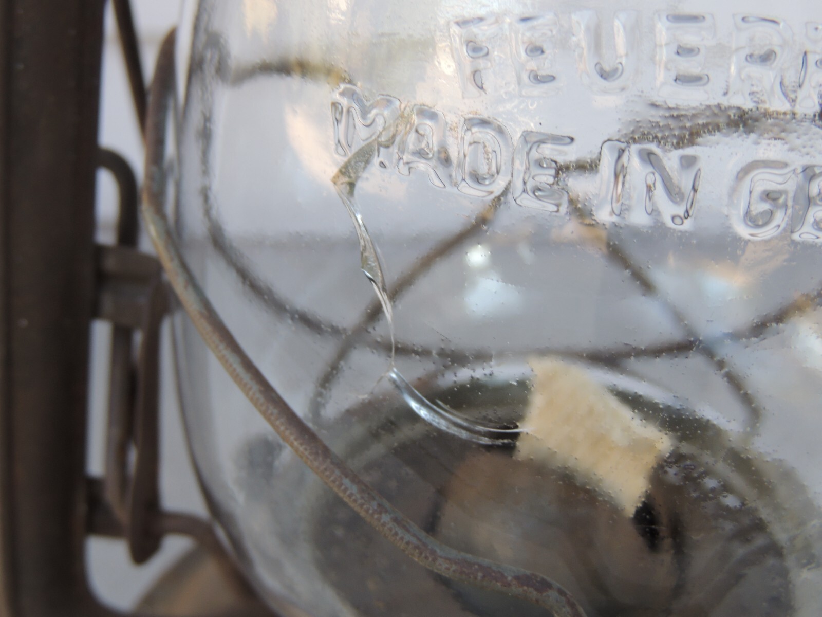 Vintage Nier Feuerhand Firehand No.280 Kerosene Oil Lantern Germany, Original