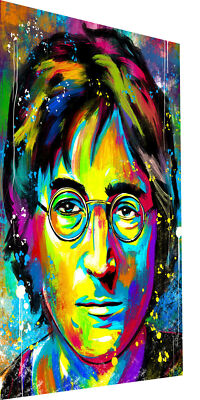 Leinwand Bilder John Lennon Beatles Abstrakt Wandbilder -Hochwertiger Kunstdruck