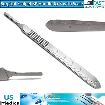 Surgical Scalpel Handle BP Handle Number 3 BP Handle with Scale 0-6