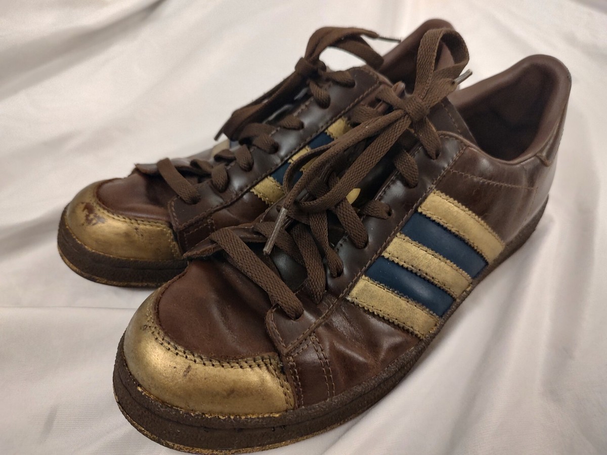  Adidas Kareem Abdul Jabbar Mens Brown Leather Vintage