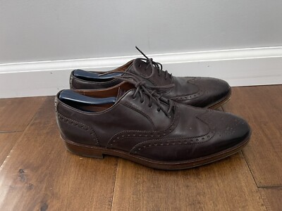 Cole Haan Hamilton Grand OS Wingtip Oxford Brown Dress Shoes C23752 - Men's 8.5M