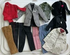 Vintage Barbie Ken Doll Clothes Lot Coat Pants Mattel Hong Kong