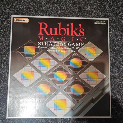 Rubik's Magic Strategie Brettspiel Matchbox 1987 Vintage Puzzle (37)