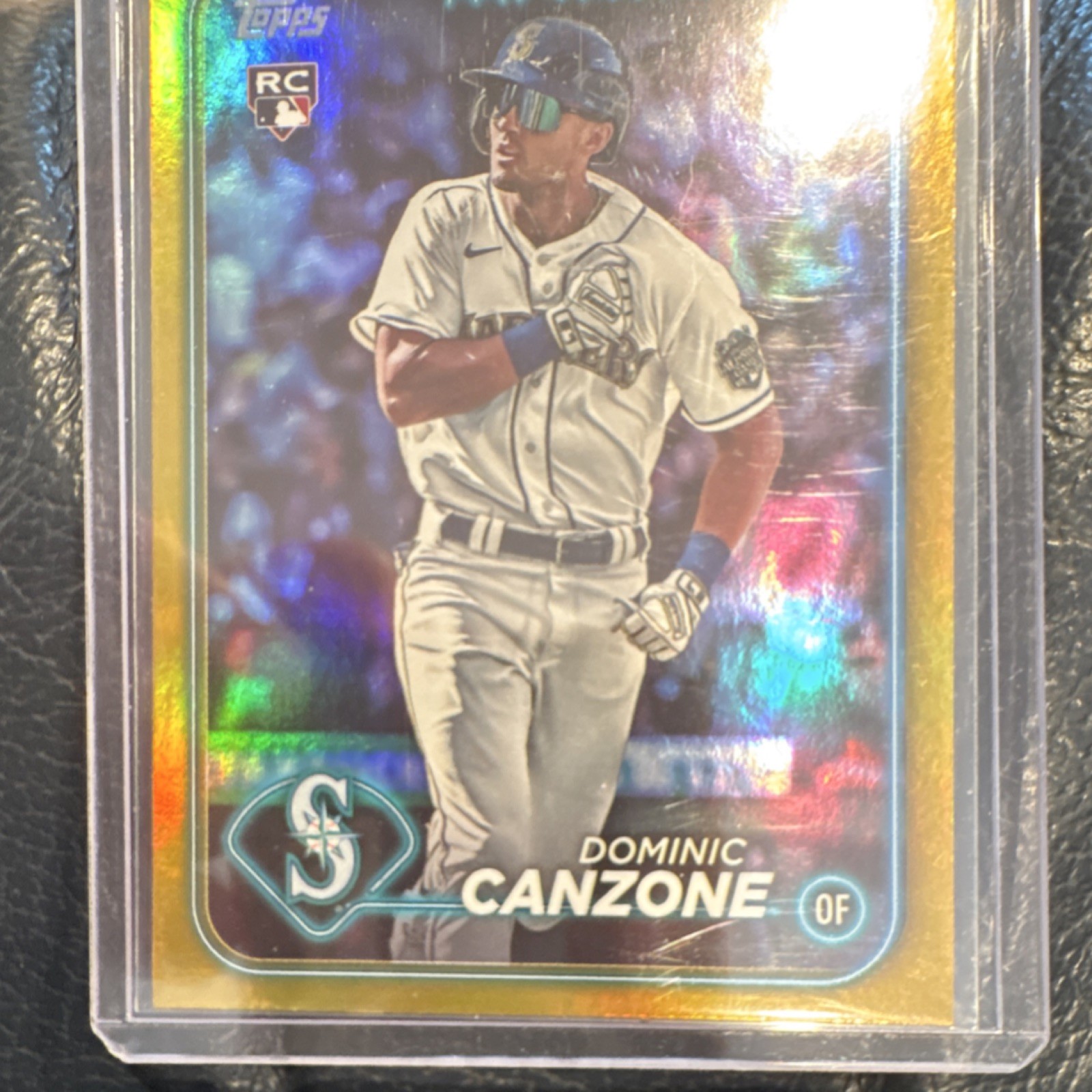 Topps 2024 Series 1 Gold Parallel Rookie #195 Dominic Canzone Mariners Card