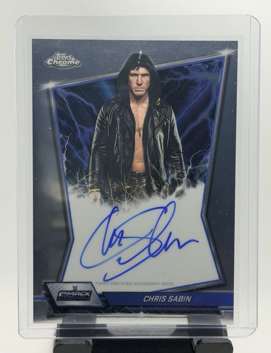 2026 Topps Chrome WWE Chris Sabin Blue Brand Auto BBA-CHR