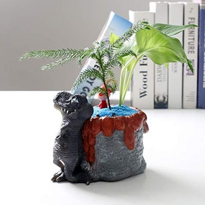 Dinosaur Pencil Holder Funny Planter for Plants Succulent Planter Home Office...