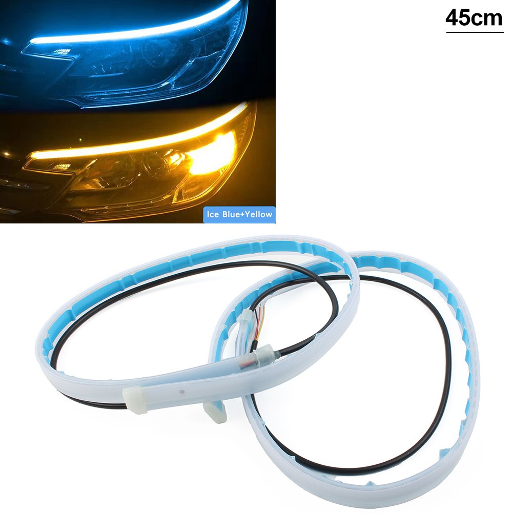 DRL Strip Turn Signal Light  Daytime Running Light Bright Yellow Sequential
