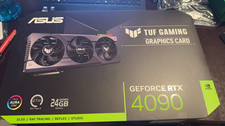  FOR PARTS Asus RTX 4090 Tuf Gaming GPU No Core  VRAM With Box AS IS