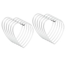 3" Dream Catcher Rings 12 Pcs Metal Heart Shape Floral Ring Silver