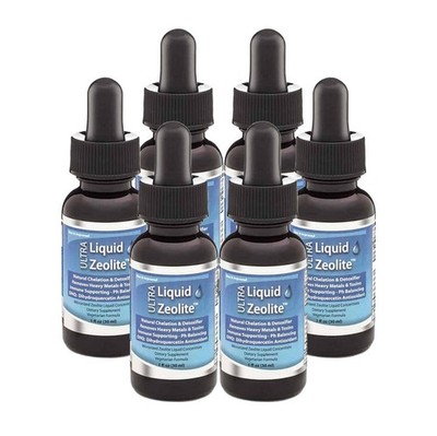 6 - MADE IN USA Zeolite Liquid Natural Detox for a PURE Mind and Body