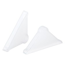PP Corner Protector Triangle 37x5mm for Ceramic, Glass, Metal Sheets White 30pcs