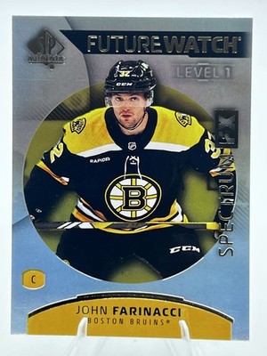 2025 26 UD SP Authentic Future Watch Spectrum FX John Farinacci Bruins #S-56