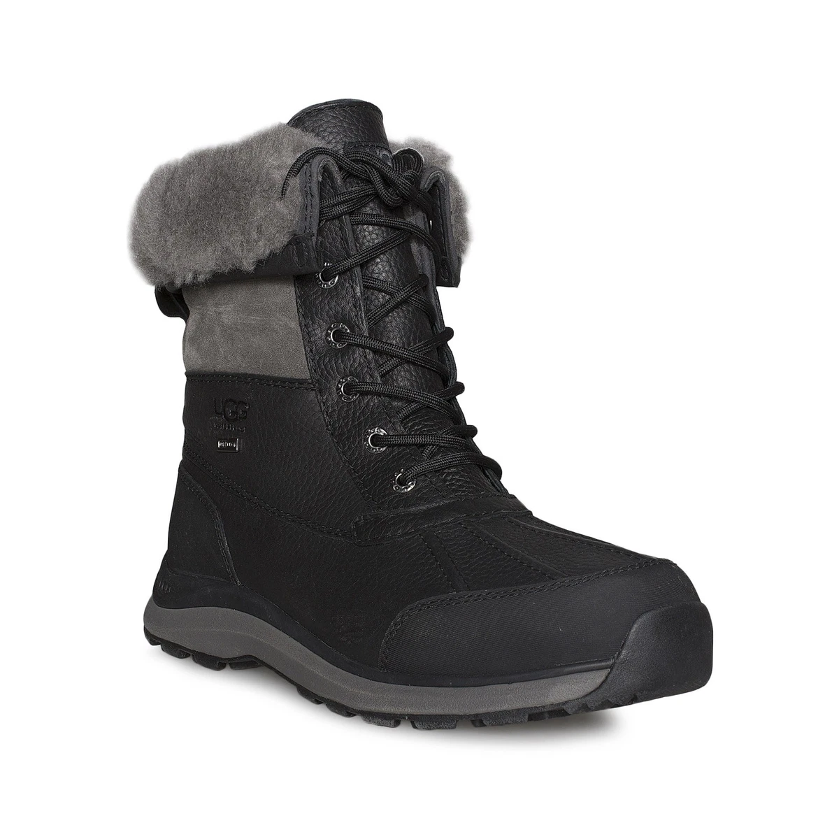 UGG ADIRONDACK III BLACK WATERPROOF SHEEPSKIN WOMEN'S BOOTS SIZE US 9/UK 7 NEW