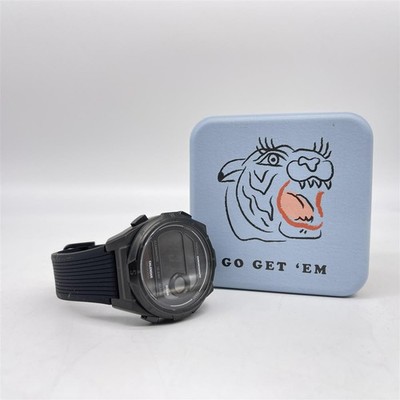 Fossile Herrenuhr Everett Solar Digital, LED-Uhrwerk, 45 mm schwarzes Edelstahlg