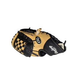 Rawlings Players Series PL109CB 9 inch youth size baseball glove black and Gold