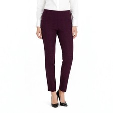 00s Cache Vintage Red Geometric Print Pull On Pants