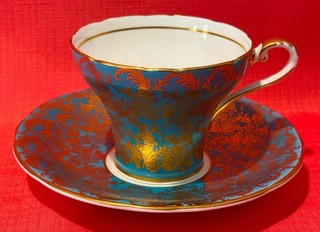 Antique Aynsley Hand Painted Tea Cup and Saucer