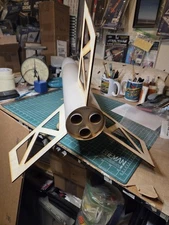 Estes Mega Der Red Max Cluster Skeleton Kit Build Your Own Three 29mm X 4" Max!