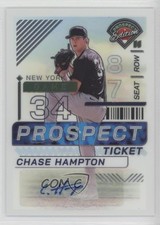 2024 Panini Prospect Edition Holo Signatures Chase Hampton #34 Auto 1id5