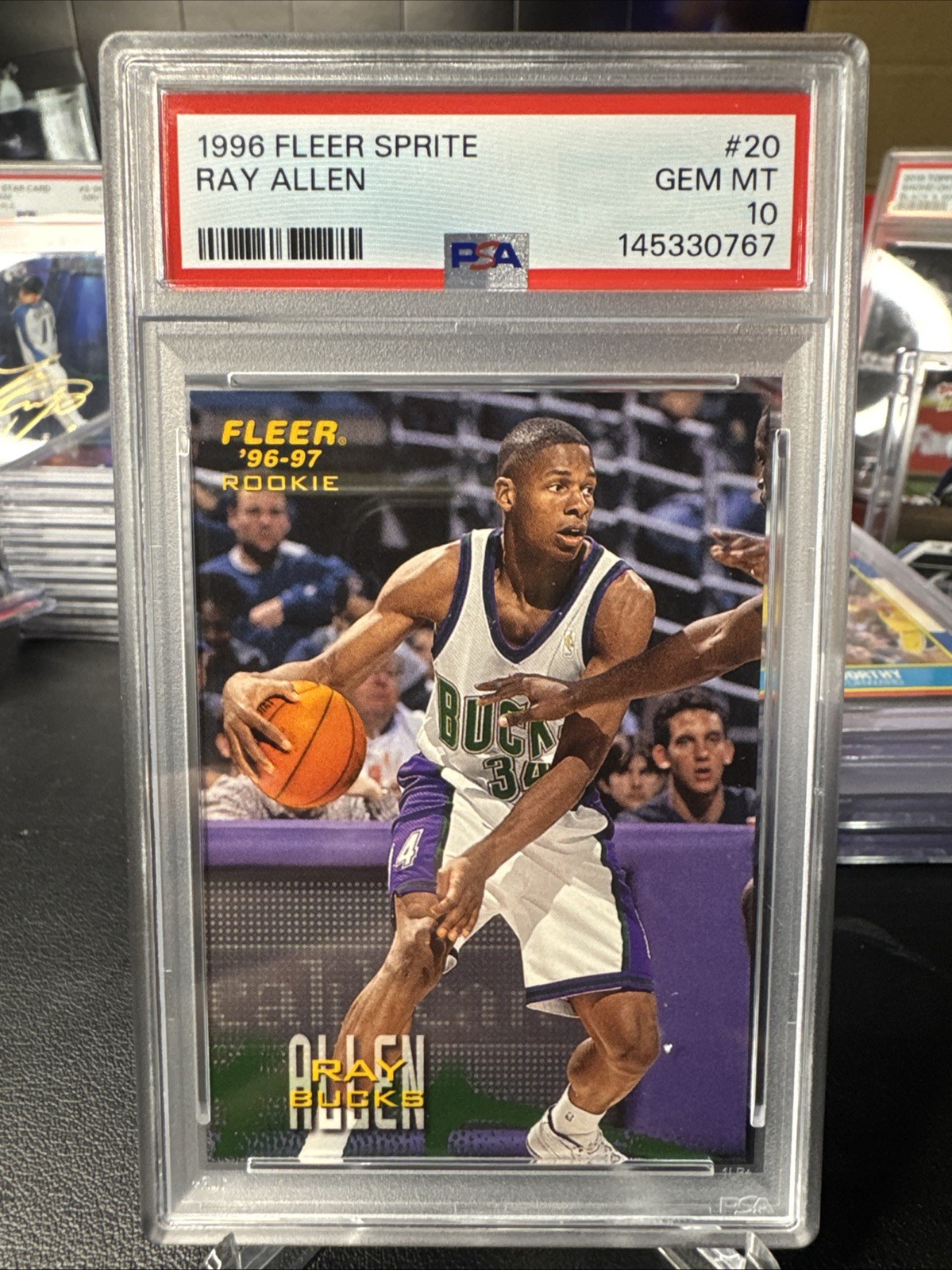 1996 Fleer Sprite Ray Allen PSA 10 Rookie RC Low Pop Of 39!!!