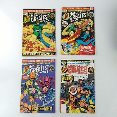 Marvel's Greatest Comics: Fantastic Four #44 46 57 73 Lot (1973 Marvel Comics)