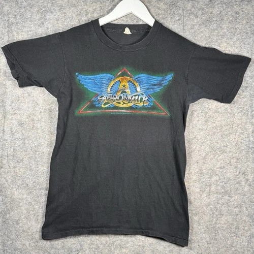 80s Aerosmith Rock In A Hard Place Band Tour T Shirt 1980s vintage concert t-shirt, vintage, single stitch, B+ condition