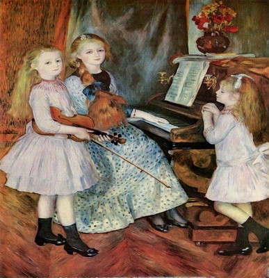 023 Pierre A Renoir - Daughters of Catulle Mendes 1888 - Giclée Fine Art