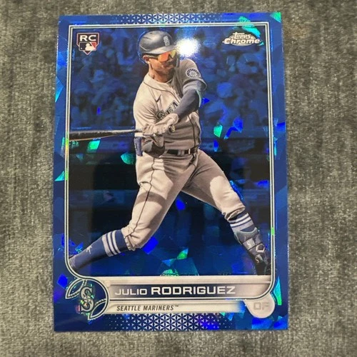 2022 Topps Chrome Sapphire Julio Rodriguez #67 Rookie Card Seattle Mariners