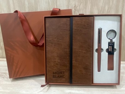 Refurbished Luxury Montblanc ''Meisterstuck'' Key Chain | Pen & Notebook Gift Set