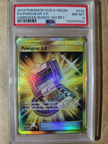 Pokegear 3.0 #233 PSA 8 2019 Sun and Moon Unbroken Bonds