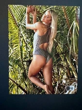 Olivia Dunne Hot! signed autographed LSU sexy gymnast 8x10 photo Beckett BAS coa