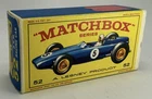 Original Matchbox Lesney BRM Racing Car BOX ONLY No Vehicle