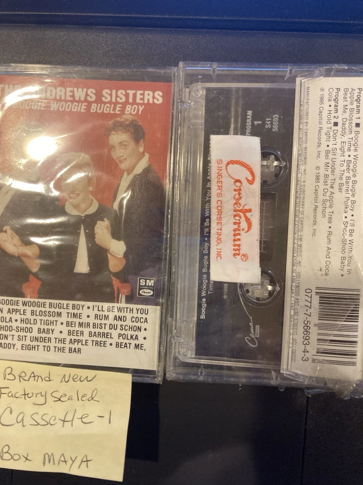THE ANDREWS SISTERS Boogie Woogie Bugle Boy CASSETTE New & Sealed - Image 2 of 3