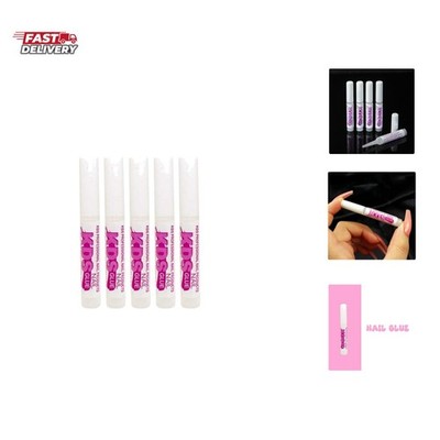 5 pcs Nail Tip Glue - Adhesive Super Bond for Acrylic Nails Tips - 0.07 oz fo...