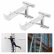 2PCS Ladder Jacks Adjustable Stabilizer Tripod Load Bearing Bracket Alloy Steel