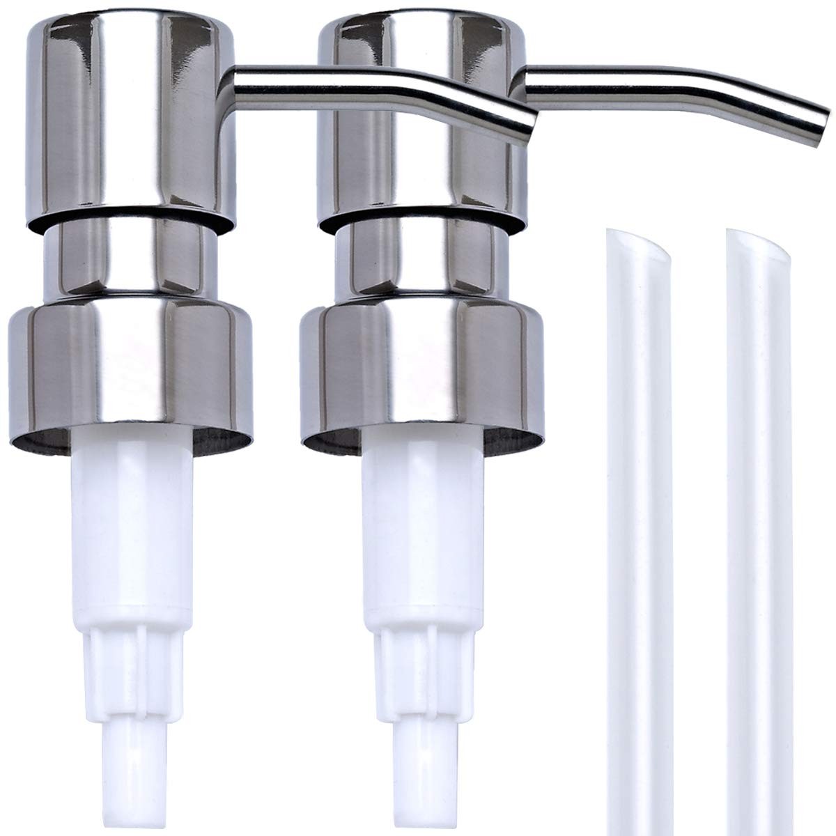 Chrome Soap Dispenser Pump Replacement in Rust-Proof 304 Stainless Steel-image
