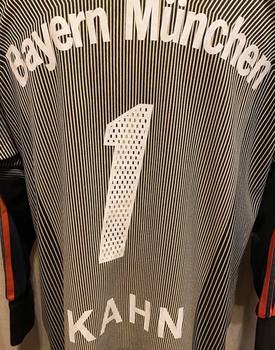FC Bayern München Original Adidas Torwart Trikot 2003/04 + Nr.1 Kahn Gr.S- M TOP - Bild 2 von 15