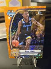 2024-25 Bowman U Chrome - Kam Jones #39 Orange Shimmer /65 Refractor /65 (RC)