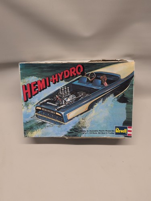 #ad Revell H 1312 Hemi Hydro Ski Boat amp; Trailer 1 25 Scale Open Box Sealed Parts $33.24