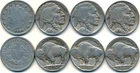 FOUR DECADES OF U.S. NICKELS #X43   -   INCLUDES 1908- 1919-1924-1938D