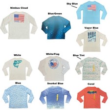 Reel Life Sun Ray Defender UPF 50 Lightweight Long Sleeve Fishing Boating Shirt