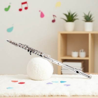 C Flute Beginner Kit - Nickel Plated 16 Keys Closed Hole Split E Case Full Set