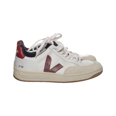 Veja, baskets, taille : 40, cuir/polyester recyclé, blanc/rouge, femmes #chc - Photo 1/4