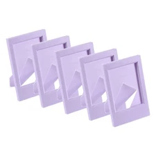 5 Pcs Mini Picture Frames 2.4 x 3.5 Inch Rectangle Photo Frame, Purple