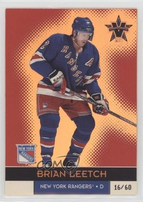2000-01 Pacific Vanguard Holographic Gold 16/60 Brian Leetch #65 HOF 05u8