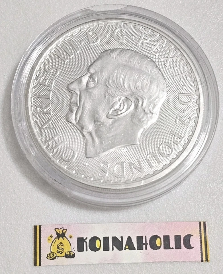 2025 Britannia .999 Silver Bullion Coin ,  Brilliant Uncirculated Fast  Ship🚢  - Image 3 of 4
