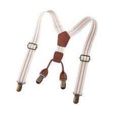 Kids Suspenders Adjustable Y Shape Braces for Beige