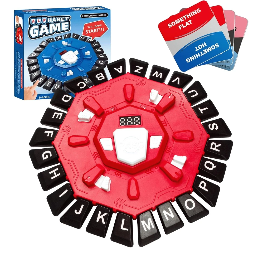Word Board Games Alphabet Games Fast-Paced Family Board Game Xmas Gifts - Image 2 of 4