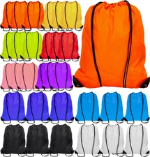 30Pcs Drawstring Backpack Bulk Drawstring Bags Cinch Sack Bag Nylon Draw String 