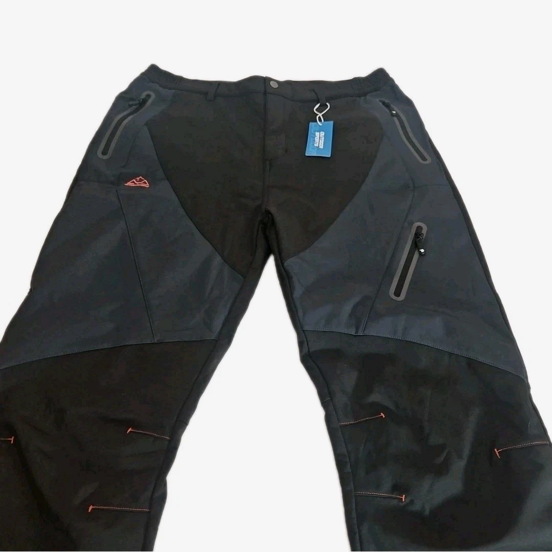 Outdoor Sports Softshell Snow Ski Hiking Pants Mens Sz XL 40 Black NWT